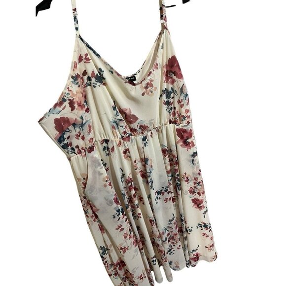 Torrid Women's 4 (26W, 4X) Midi Chiffon Pleated Dress Spaghetti Strap Plus - Picture 6 of 11